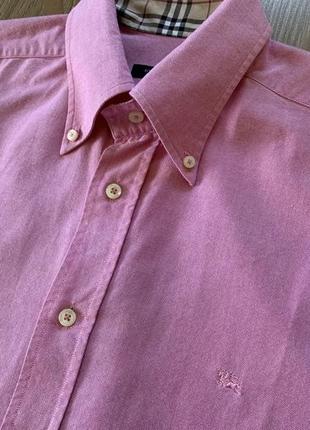 Мужская классическая хлопковая премиум рубашка с коротким рукавом5 фото