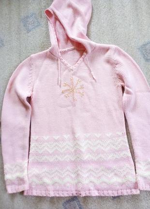 Мягенький розовый свитерок