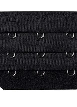 Удлинитель для бюстгальтера черный на 3 крючка - размер 5,5*5см