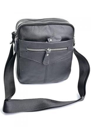 Мужская кожаная сумка чоловіча шкіряна сумочка
