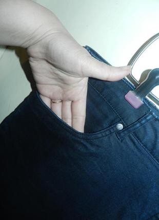 Джинсовая,стрейч,темно-синяя юбка с карманами, большого размера,tcm tchibo9 фото