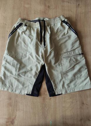 Фирменные мужские  двойные вело шорты  fox,  сша, м.