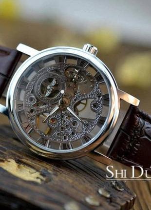 Механічні чоловічі годинник winner skeleton2 фото