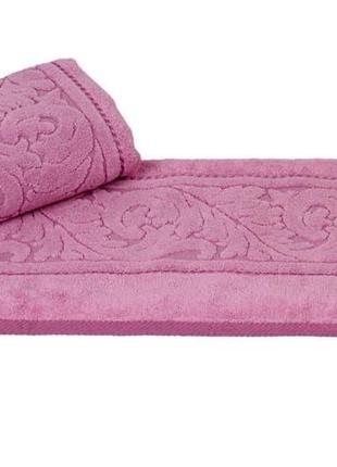 Рушник махровий sultan 50*90 рожевий 560г/м2