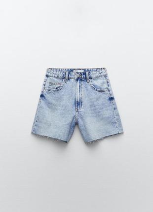 Zara шорти 38 high rise dad shorts4 фото