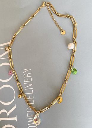 Жіноче намисто з фіанітами