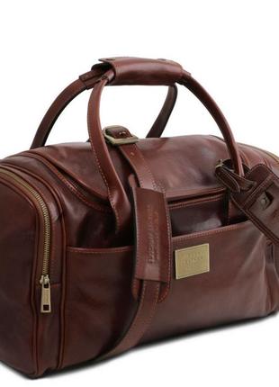 Кожаная дорожная или спортивная сумка tl voyager малый размер tuscany tl1421425 фото