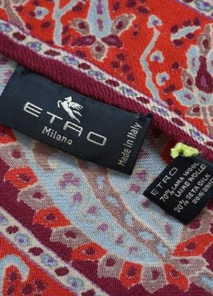 Etro шарф шерсть та шовк.5 фото