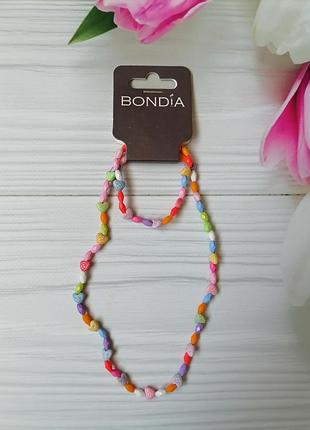 Набір прикрас дитячий намисто і браслет