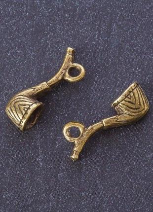 Фурнитура подвеска трубка цвет металла "бронза" 2х0,6см фас.12шт