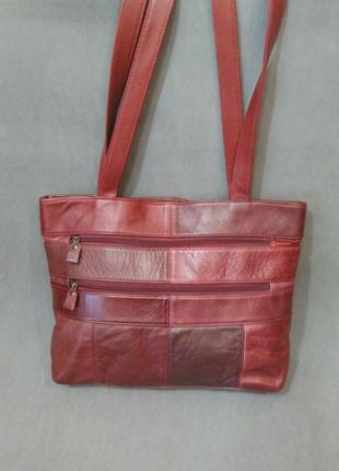 Шкіряна велика сумка genuine leather2 фото