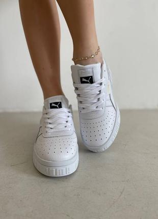 Белые женские кроссовки puma cali white