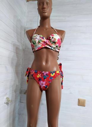 Красивый яркий купальник  на узкий верх 75-80с-d  и попу+
