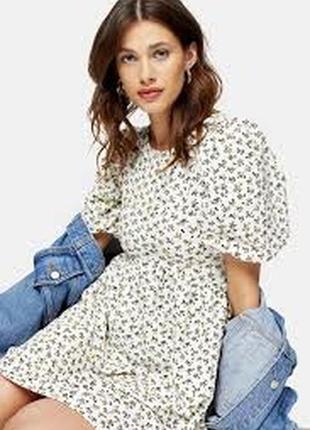 Плаття сукня плаття в дрібну квіточку topshop3 фото