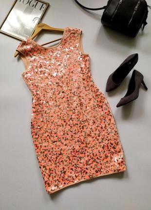 Шикарное платье с пайетками h&m1 фото