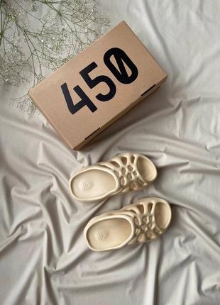 Тапки тапочки yeezy 450 slide ‘cream’ шлепки8 фото