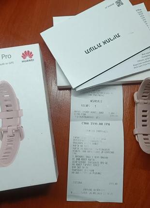 Фітнес браслет huawei band 4 pro pink gold1 фото