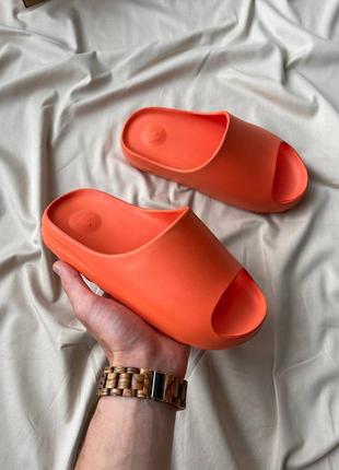 Тапки тапочки yeezy slide ‘orange’ шлепки5 фото