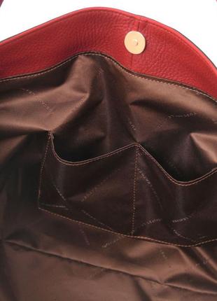 Кожаная мягкая сумка женская tuscany ambrosia tl1415166 фото