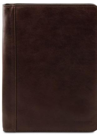 Шкіряна папка для документів з кільцями байндером tuscany leather lucio tl1412935 фото