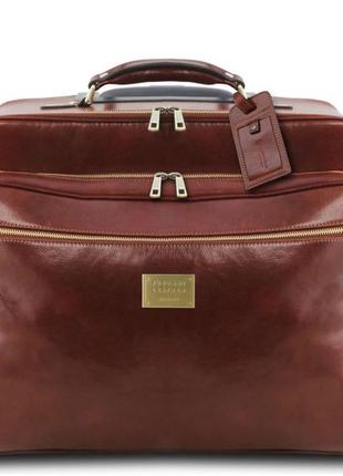 Шкіряна салонна сумка валізу пілота varsavia tuscany leather tl141888