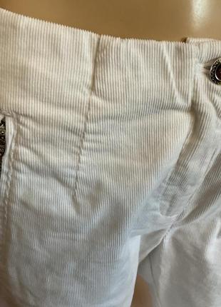 Фірмові білі вельветові штани/ s/ м/ brend helena vera6 фото