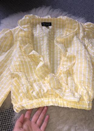 Блуза топ с рюшами декольте прованс винтаж базовая6 фото