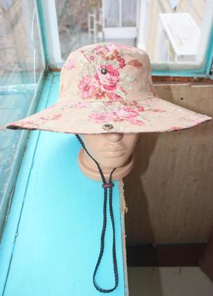 Шикарная шляпа панама с широкими полями4 фото