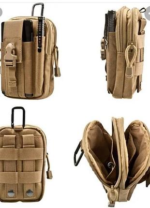 Тактична сумка підсумок на пояс, ремінь мini warrior