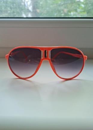 Очки солнцезащитные капли оранжевые1 фото