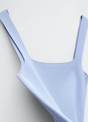 Zara голубое платье 5
