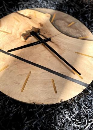 Годинник/epoxy wall clock ⏰2 фото