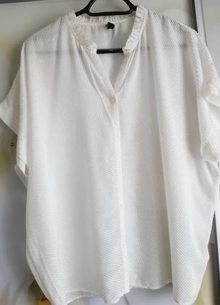 Очень нежная и красивая шелковая блуза в молочном цвете, soyaconcept, p. xl-xxl10 фото