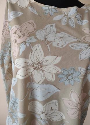 Блуза жіноча стильна тренд квітковий принт2 фото