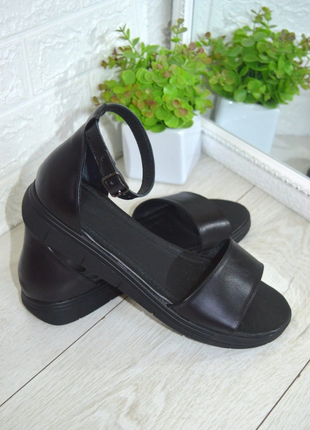 Босоніжки натур шкіра чорні 36-43р всі кольори