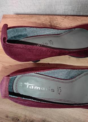 Жіночі туфлі tamaris на каблуку тамаріс взуття5 фото