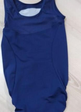 Купальник decathlon без рукавов для спортивной гимнастики для девочек фиолетовый 6-7лет.6 фото