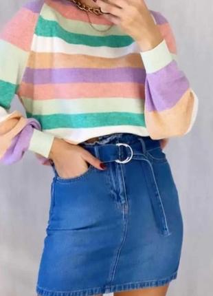 Джинсова юбка h&m xs