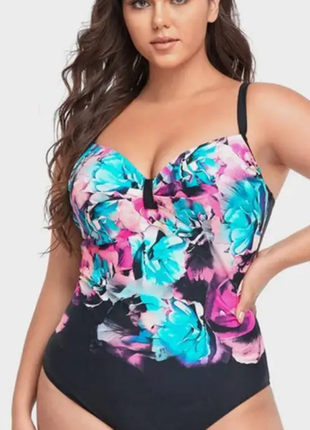 Купальник жіночий закритий спільний батал fuba 3 кольори 22008сп