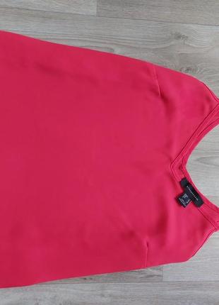 Легенька червона блуза з шифону2 фото
