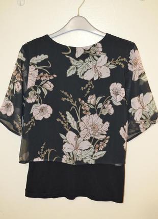 Красивая блуза от oasis в цветочный принт, 10 размер4 фото