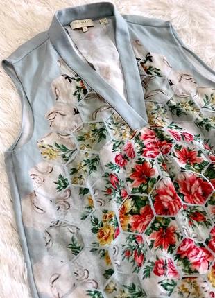Стильная блузка-майка в цветах ted baker2 фото