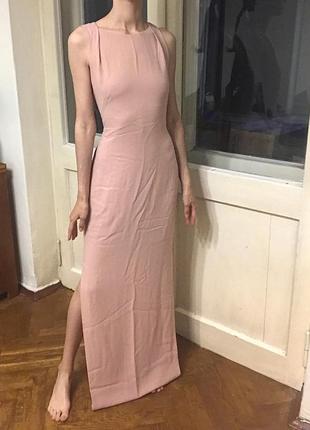 Довге пудрове плаття