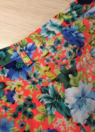 Цветочные шорты topshop fluro floral print shorts10 фото