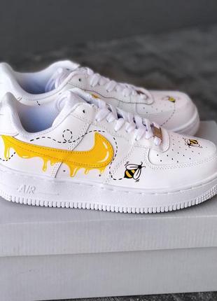 Кросівки nike air force one custom bees, кеди, кроссовки