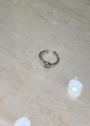 Серебряное кольцо на фалангу4 фото