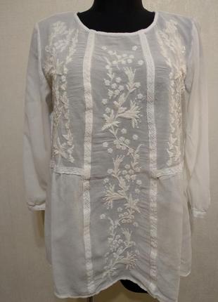 Блузка з вишивкою indigo