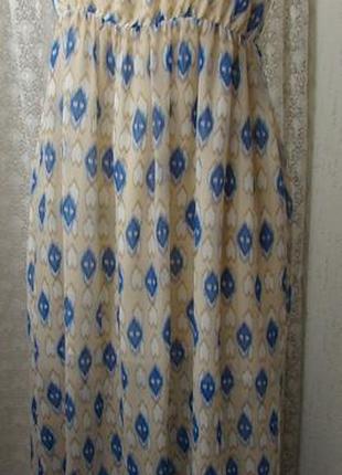 Платье женское легкое летнее сарафан макси бренд papaya р.48-50 №6024