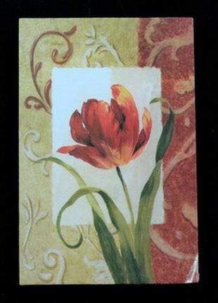 Картина тюльпани / картина тюльпани 11x17x1 см