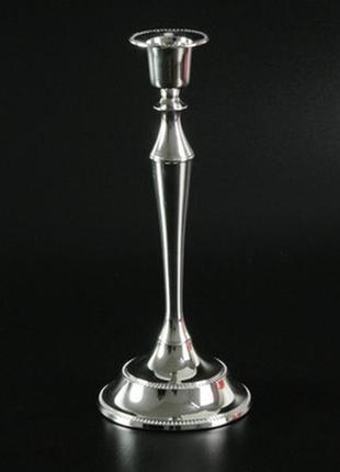 Підсвічник метал класика срібний колір / підсвічник метал класика срібний колір 25x10x10 см